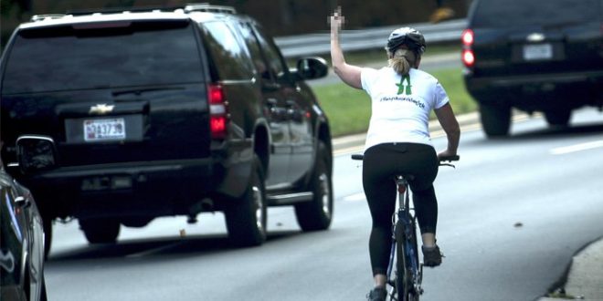 Juli Briskman: Cyclist who flipped off Trump claims she was fired from job