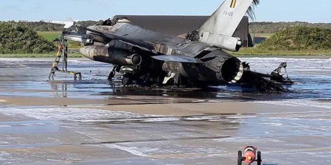 Belgian mechanic destroys F-16 accidentally fired on the ground