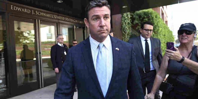 Duncan Hunter resignation from Congress on Tuesday